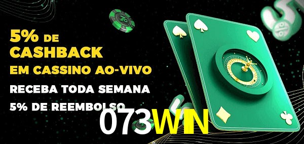Promoções do cassino ao Vivo 073WIN